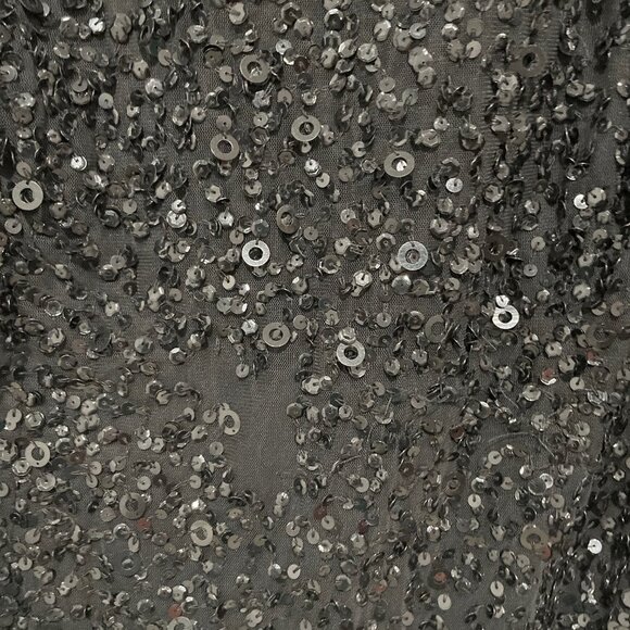 Adrianna Papell Women Black Sequinned Dress Size 18W - Picture 6 of 16